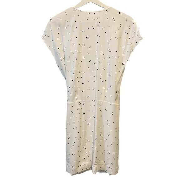 Oak + Fort Polka Dot Rayon Wrap Dress Size M - Picture 8 of 16